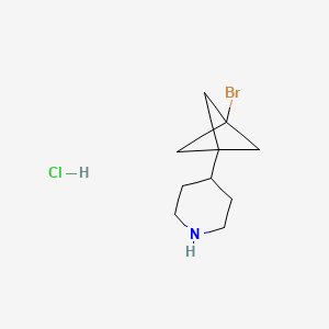 4-{3-Bromobicyclo[1.1.1]pentan-1-yl}piperidine hydrochloride