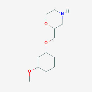 molecular formula C12H23NO3 B13490932 2-(((3-Methoxycyclohexyl)oxy)methyl)morpholine 