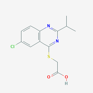 2-((6-Chloro-2-isopropylquinazolin-4-yl)thio)acetic acid