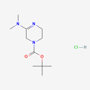 Tert-butyl 5-(dimethylamino)-1,2,3,6-tetrahydropyrazine-1-carboxylate hydrochloride