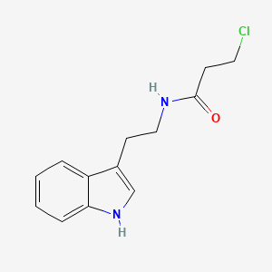molecular formula C13H15ClN2O B1349096 3-Chloro-N-[2-(1H-indol-3-yl)ethyl]propanamide CAS No. 93187-18-9