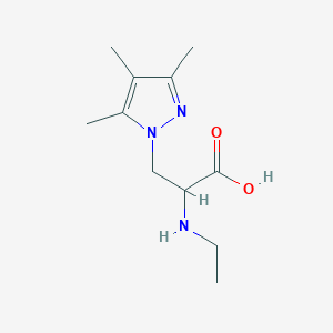 2-(Ethylamino)-3-(3,4,5-trimethyl-1h-pyrazol-1-yl)propanoic acid