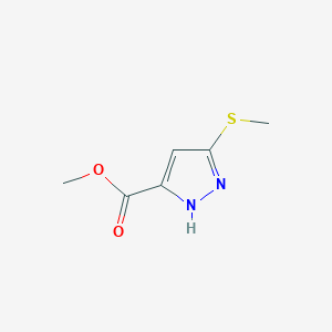 methyl 3-(methylsulfanyl)-1H-pyrazole-5-carboxylate