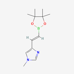 1-methyl-4-[2-(tetramethyl-1,3,2-dioxaborolan-2-yl)ethenyl]-1H-imidazole