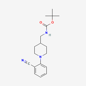 Tert-butyl ((1-(2-cyanophenyl)piperidin-4-yl)methyl)carbamate