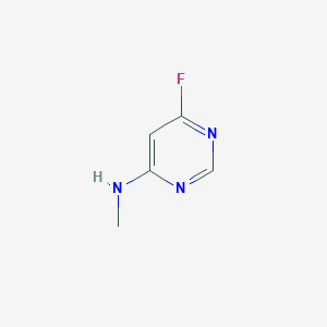 molecular formula C5H6FN3 B13491060 6-Fluoro-n-methyl-4-pyrimidinamine 