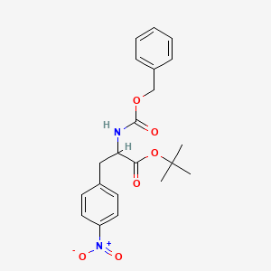 molecular formula C21H24N2O6 B13491085 (S)-tert-Butyl 2-(((benzyloxy)carbonyl)-amino)-3-(4-nitrophenyl)propanoate 