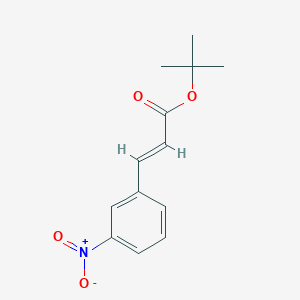 molecular formula C13H15NO4 B13491089 tert-butyl (2E)-3-(3-nitrophenyl)prop-2-enoate CAS No. 350490-16-3