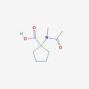 molecular formula C9H15NO3 B13491154 1-(n-Methylacetamido)cyclopentane-1-carboxylic acid 