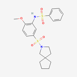 N-(5-{2-azaspiro[4.4]nonane-2-sulfonyl}-2-methoxyphenyl)benzenesulfonamide