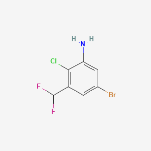 5-Bromo-2-chloro-3-(difluoromethyl)aniline