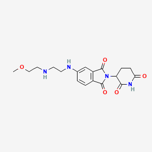 2-(2,6-Dioxo-3-piperidyl)-5-[2-(2-methoxyethylamino)ethylamino]isoindoline-1,3-dione