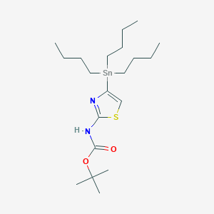 molecular formula C20H38N2O2SSn B13491227 Tert-butyl 4-(tributylstannyl)thiazol-2-ylcarbamate 