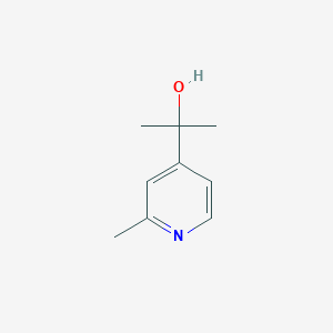 molecular formula C9H13NO B13491243 2-(2-Methylpyridin-4-yl)propan-2-ol 