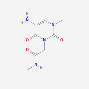 2-(5-Amino-3-methyl-2,6-dioxo-3,6-dihydropyrimidin-1(2h)-yl)-N-methylacetamide