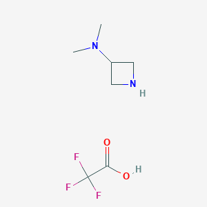 molecular formula C7H13F3N2O2 B13491311 N,N-dimethylazetidin-3-amine; trifluoroacetic acid 