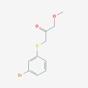 molecular formula C10H11BrO2S B13491327 1-((3-Bromophenyl)thio)-3-methoxypropan-2-one 