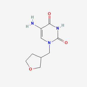 5-Amino-1-((tetrahydrofuran-3-yl)methyl)pyrimidine-2,4(1h,3h)-dione