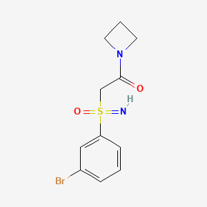 [2-(Azetidin-1-yl)-2-oxoethyl](3-bromophenyl)imino-lambda6-sulfanone