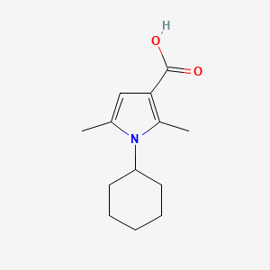 B1349138 1-Cyclohexyl-2,5-dimethyl-1H-pyrrole-3-carboxylic acid CAS No. 797798-85-7