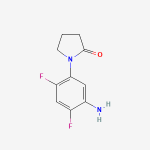 molecular formula C10H10F2N2O B13491401 1-(5-Amino-2,4-difluorophenyl)pyrrolidin-2-one 