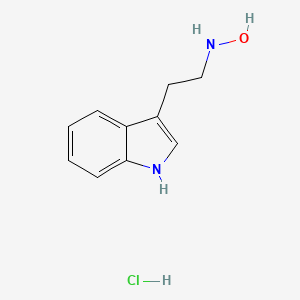 molecular formula C10H13ClN2O B13491422 N-[2-(1H-indol-3-yl)ethyl]hydroxylamine hydrochloride 