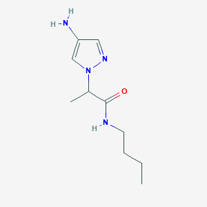 2-(4-Amino-1h-pyrazol-1-yl)-N-butylpropanamide