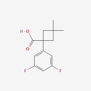 1-(3,5-Difluorophenyl)-3,3-dimethylcyclobutane-1-carboxylic acid