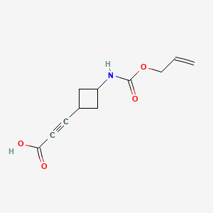 rel-3-((1S,3s)-3-(((allyloxy)carbonyl)amino)cyclobutyl)propiolic acid