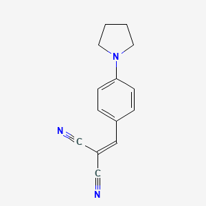 molecular formula C14H13N3 B1349148 (4-吡咯烷-1-基亚苄叉烯)丙二腈 CAS No. 66883-93-0