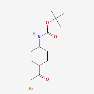 trans-[4-(2-Bromoacetyl)cyclohexyl]carbamic acid tert-butyl ester