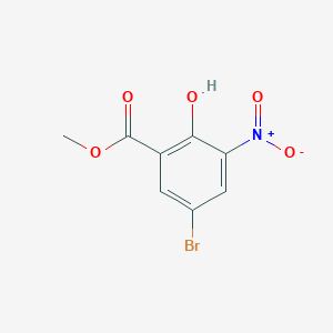 molecular formula C8H6BrNO5 B1349150 5-溴-2-羟基-3-硝基苯甲酸甲酯 CAS No. 91983-31-2