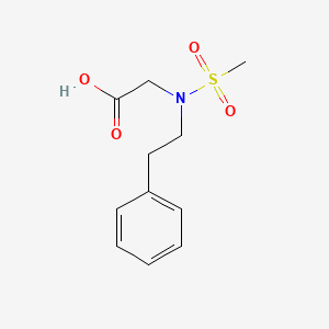 molecular formula C11H15NO4S B1349152 (甲磺酰-苯乙基-氨基)-乙酸 CAS No. 35839-52-2
