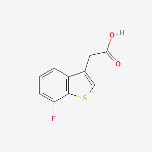 2-(7-Fluoro-1-benzothiophen-3-yl)aceticacid