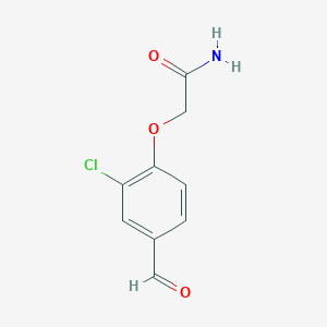 molecular formula C9H8ClNO3 B1349153 2-(2-氯-4-甲酰基苯氧基)乙酰胺 CAS No. 333743-26-3
