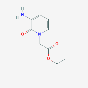 molecular formula C10H14N2O3 B13491536 Isopropyl 2-(3-amino-2-oxopyridin-1(2h)-yl)acetate 