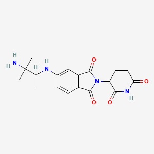 5-[(2-Amino-1,2-dimethyl-propyl)amino]-2-(2,6-dioxo-3-piperidyl)isoindoline-1,3-dione