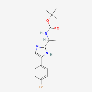 Tert-butyl (1-(5-(4-bromophenyl)-1H-imidazol-2-yl)ethyl)carbamate