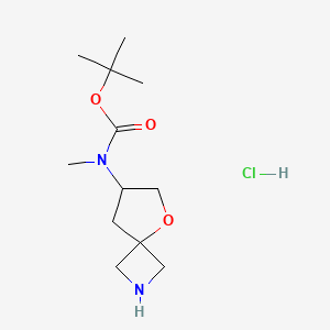 tert-butyl N-methyl-N-{5-oxa-2-azaspiro[3.4]octan-7-yl}carbamate hydrochloride