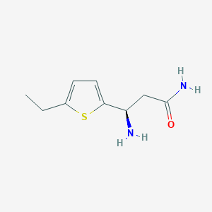 (R)-3-Amino-3-(5-ethylthiophen-2-yl)propanamide