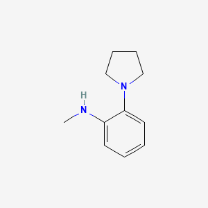 molecular formula C11H16N2 B13491592 2-Pyrrolizino-N-methylaniline 