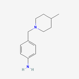 B1349161 4-[(4-Methylpiperidin-1-yl)methyl]aniline CAS No. 262368-64-9