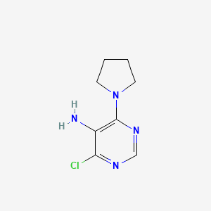 B1349163 4-Chloro-6-pyrrolidin-1-yl-pyrimidin-5-ylamine CAS No. 626217-76-3