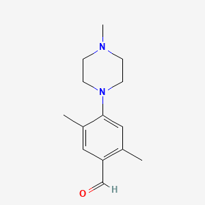 2,5-Dimethyl-4-(4-methylpiperazin-1-yl)benzaldehyde