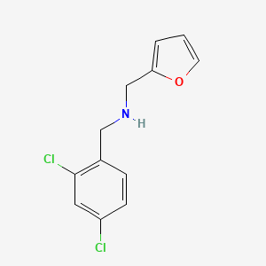 B1349164 (2,4-Dichloro-benzyl)-furan-2-ylmethyl-amine CAS No. 725226-21-1