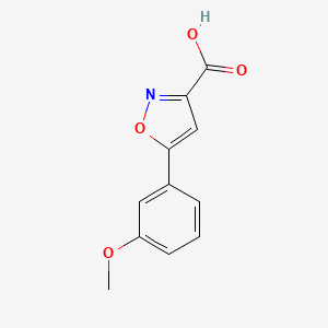 B1349167 5-(3-Methoxyphenyl)isoxazole-3-carboxylic acid CAS No. 668971-56-0