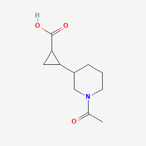 2-(1-Acetylpiperidin-3-yl)cyclopropane-1-carboxylic acid