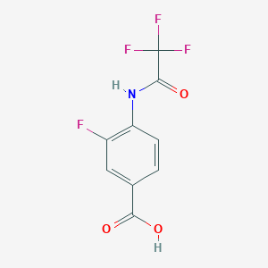 3-Fluoro-4-(2,2,2-trifluoroacetamido)benzoic acid