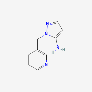 molecular formula C9H10N4 B1349173 1-(吡啶-3-基甲基)-1H-吡唑-5-胺 CAS No. 852990-17-1