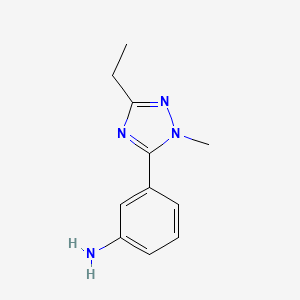 3-(3-Ethyl-1-methyl-1h-1,2,4-triazol-5-yl)aniline